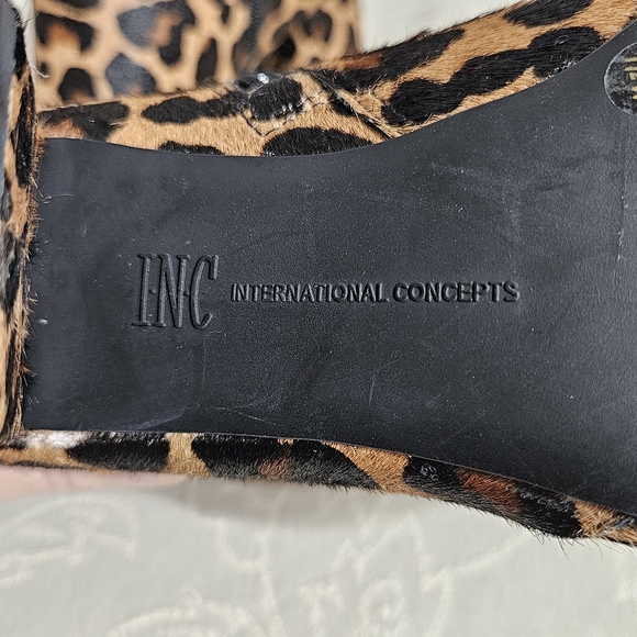INC. International Concepts - Leopard Print Fur Dyed Booties - Picture 7 of 16